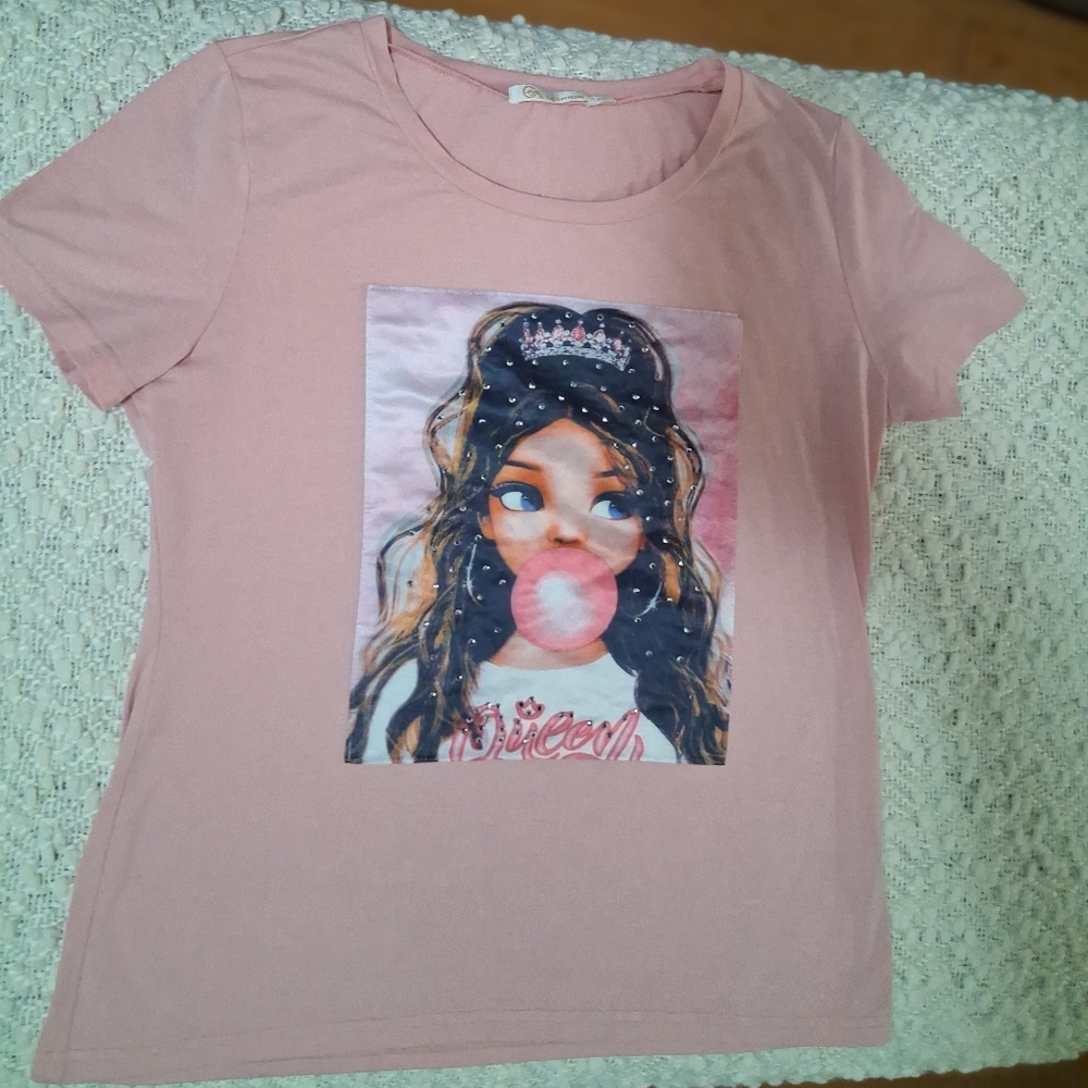 Pink Graphic Kids T-Shirt